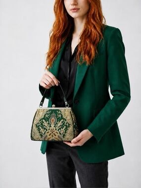 Green Evening Bag - Vintage Style